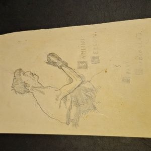 BarBagelata drawing, 1910s original